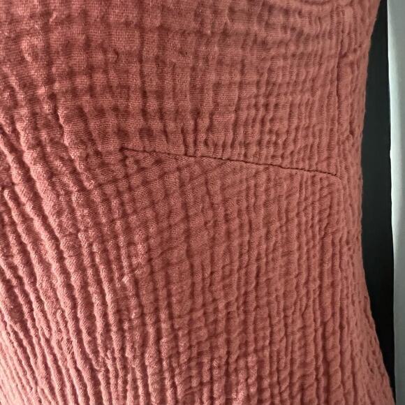 Anthropologie Amadi Woman's Theresa Terracotta Twisted Gauze Dress- Size S - Picture 12 of 12